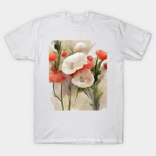 Red poppies watercolor painting #2 T-Shirt